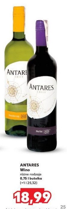 Wino Antares merlot promocja w Kaufland