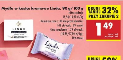 Mydło kremowe Linda promocja