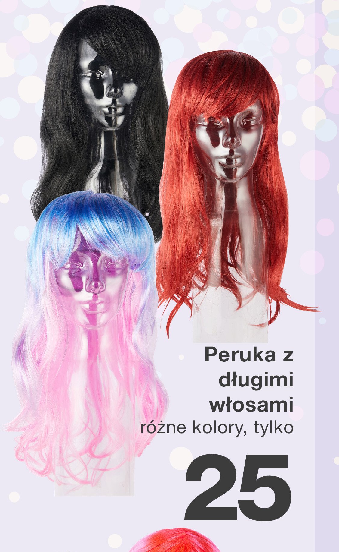 Peruka długa promocja w KiK