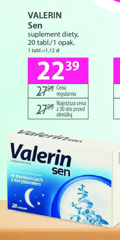 Tabletki Valerin sen promocja