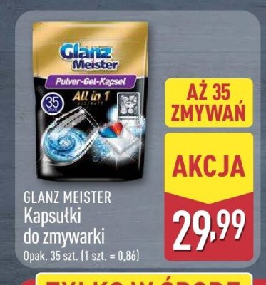 Kapsułki do zmywarki 35 szt. promocja w Aldi