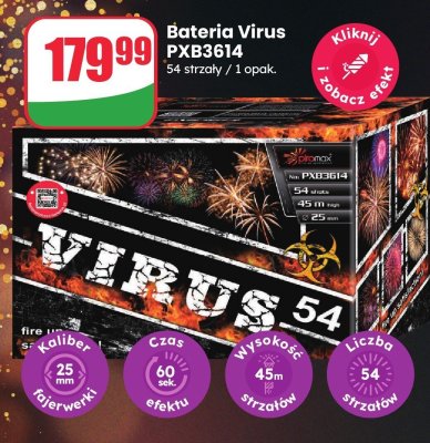 Bateria fajerwerki Virus PXE8314 promocja w Dino