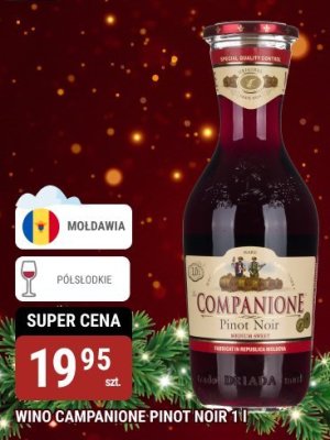 Wino Campanione Pinot Noir 1 l promocja w bi1