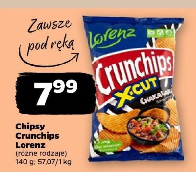 Chipsy Crunchips, różne rodzaje promocja w Netto