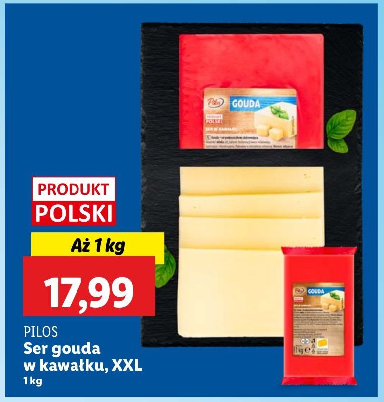 Ser gouda w kawa艂ku Pilos promocja