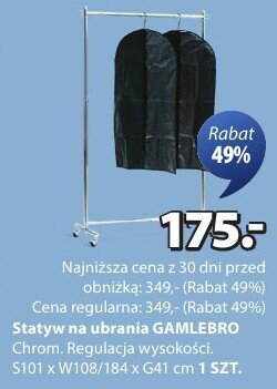 Statyw na ubrania GAMLEBRO promocja w Jysk