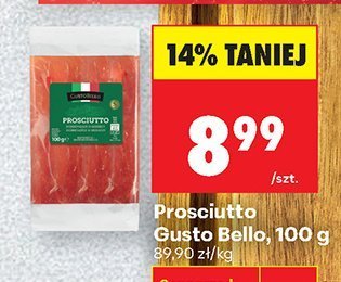 Prosciutto Gusto Bello, 100 g promocja w Biedronka