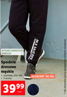 Spodnie męskie dresowe xxl-4xl Livergy promocja