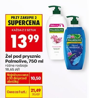 Żel pod prysznic Palmolive, 750 ml promocja w Biedronka