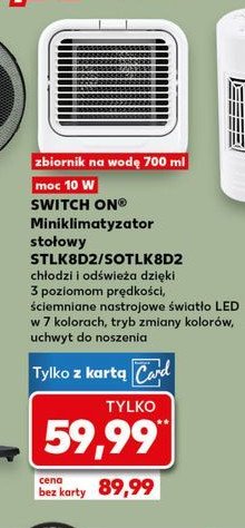 Miniklimatyzator sotlk8d2 Switch on promocja w Kaufland