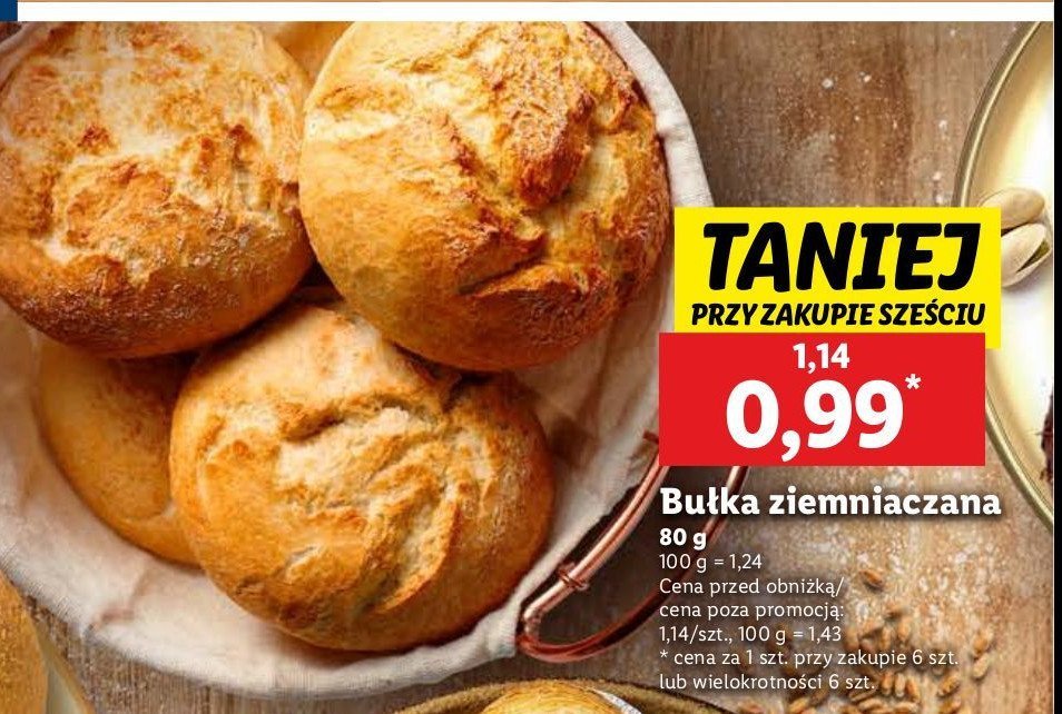 Bułka ziemniaczana promocja