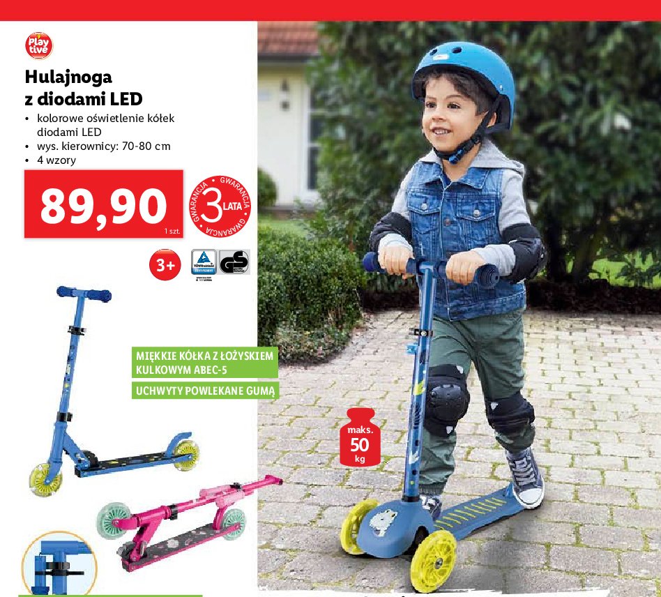 Hulajnoga tr贸jko艂owa Playtive promocja