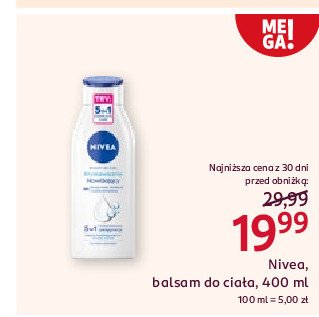 Balsam błyskawicznie nawilżający skóra normalna Nivea promocja