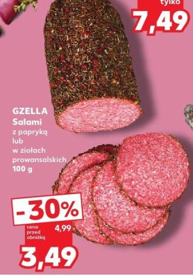 Salami z papryką lub w ziołach prowansalskich promocja w Kaufland