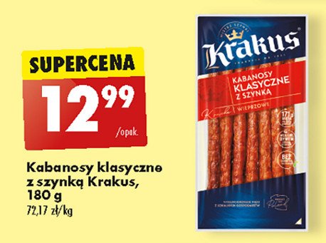 Kabanosy klasyczne Krakus animex promocja