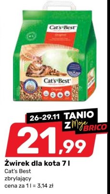 Żwirek dla kota Cat's Best promocja w Bricomarche