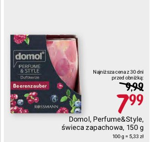 Świeca zapachowa owoce jagodowe Domol perfume & style promocja