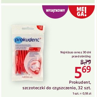 Szczoteczka do czyszczenia przestrzeni międzyzębowych iso2 Prokudent promocja w Rossmann