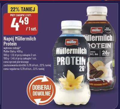 Napój Müllermilch Protein promocja w POLOmarket