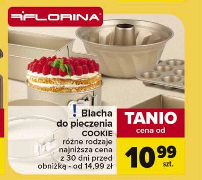 Blacha z tuleją do pieczenia cookie Florina (florentyna) promocja