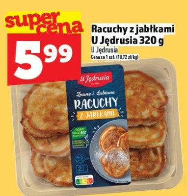 Racuchy z jabłkami U Jędrusia 320 g promocja w TOPAZ