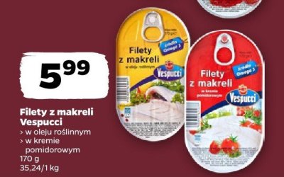 Filety z makreli w oleju roślinnym promocja w Netto