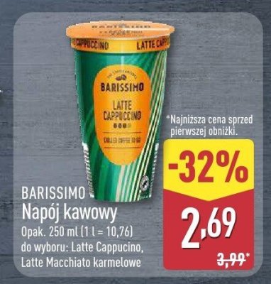 Napój kawowy Latte Cappucino promocja w Aldi