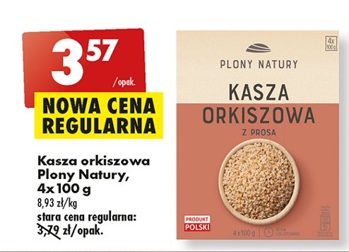 Kasza orkiszowa Plony natury promocja