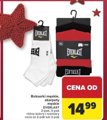 Bokserki męskie, skarpety męskie, 2-pak, 3-pak, różne kolory i rozmiary Everlast promocja w Carrefour