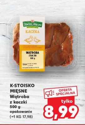 Wątroba z kaczki Stoisko mięsne promocja