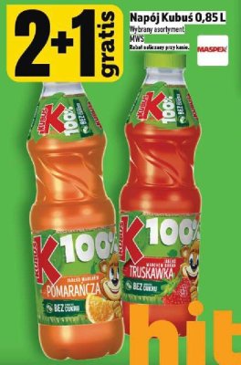 Napój Kubuś 0,85 L promocja w TOPAZ