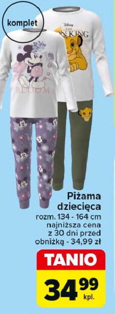 Piżama dziecięca 134-164 cm promocja