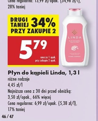 Płyn do kąpieli floral harmony Linda promocja
