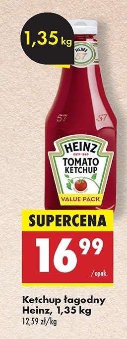 Ketchup łagodny Heinz promocja w Biedronka