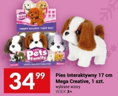 Pies Interaktywny 17 cm Mega Creative, 1 szt. promocja w Twój Market