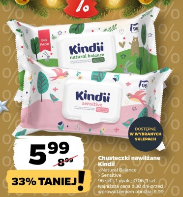 Chusteczki nawilżane Sensitive promocja w Netto