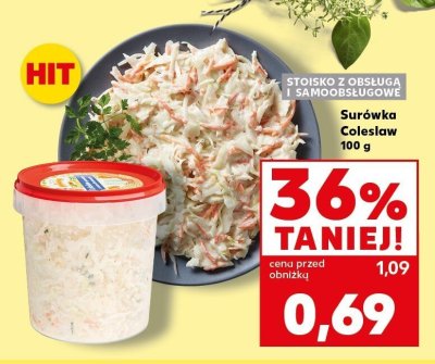 Surówka Coleslaw promocja w Kaufland