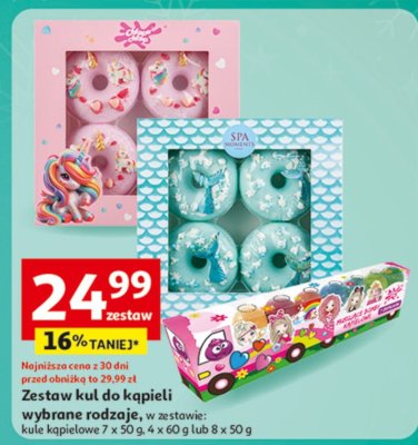 Zestaw kul do kąpieli wybrane rodzaje promocja w Auchan
