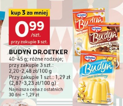 Budyń Dr.Oetker promocja w Stokrotka