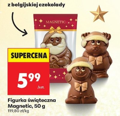 Figurka świąteczna Magnetic, 50 g promocja w Biedronka