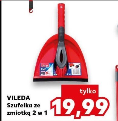 Szufelka ze zmiotką 2w1 Vileda promocja w Kaufland