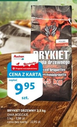 Brykiet węgla drzewnego promocja