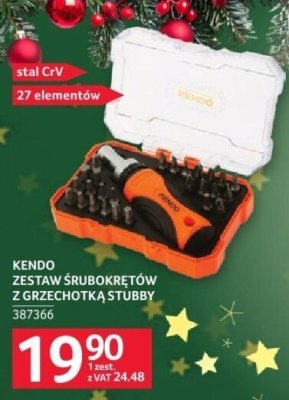 KENDO zestaw śrubokrętów z grzechotką Stubby promocja w Selgros