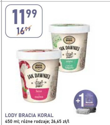 Lody Bracia Koral 450 ml promocja w Stokrotka