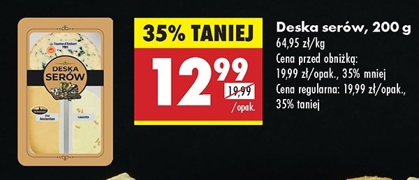 Deska serów promocja w Biedronka