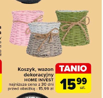 Wazon dekoracyjny HOME INVEST promocja w Carrefour