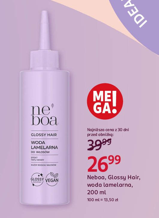 Woda lamelarna Neboa promocja w Rossmann