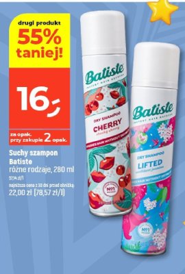 Suchy szampon Batiste różne rodzaje, 280 ml promocja w Dealz