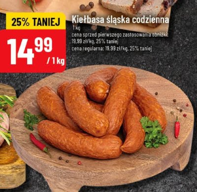 Kiełbasa śląska codzienna promocja w POLOmarket