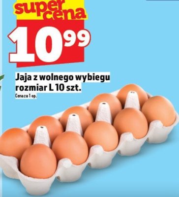 Jaja z wolnego wybiegu rozmiar L OSM 10 szt. promocja w TOPAZ